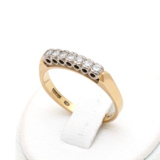 RING MED DIAMANTER TOT. 0,21CT ENLIGT INSKRIPTION, ø 17,25MM - TILLV. GÖTEBORG