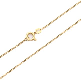 HALSKEDJA PANSAR 40CM, BREDD: 1MM - SVENSK KONTROLLSTÄMPEL