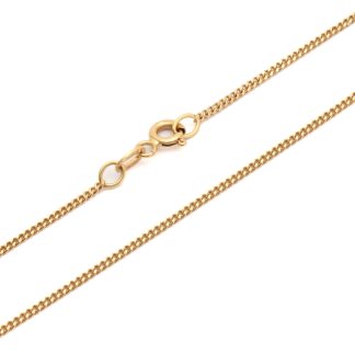 HALSKEDJA PANSAR 38,5CM, BREDD: 1,2MM - TILLV. ITALIEN - OBS! BARNSTORLEK!