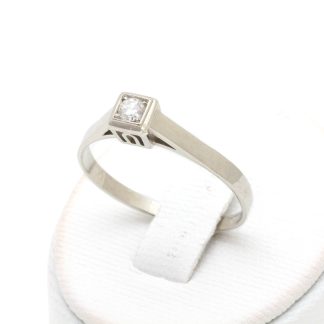DIAMANTRING I VITGULD 0,08CT ø 18,25MM