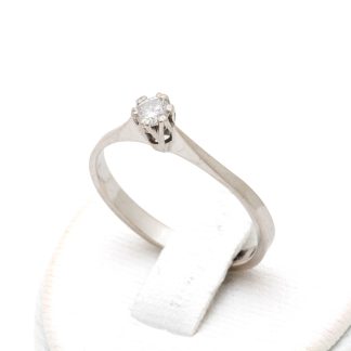 DIAMANTRING I VITGULD 0,13CT ø 17,5MM - TILLV. VARBERG 1978