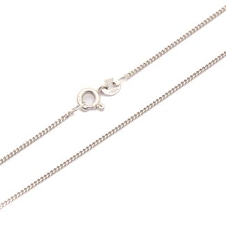 HALSKEDJA PANSAR I VITGULD, 42,5CM, BREDD: 1MM - TILLV. UNO A ERRE