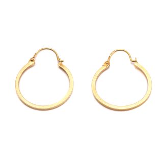PAR ÖRHÄNGEN RINGAR / HOOPS 24x20MM - TILLV. SVERIGE