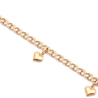 ARMBAND BISMARCK MED HJÄRTAN 18,5CM, BREDD: 3,2MM - TILLV. GULDFYNDGRUPPEN