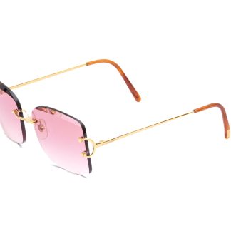 SOLGLASÖGON CARTIER CT0007RS-001 - MED CERTIFIKAT 05 / 2022, I ORGINAL INNER OCH YTTERETUI