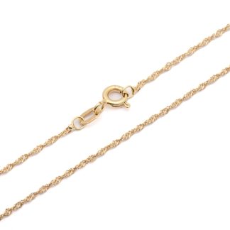 HALSKEDJA SINGAPORE 44,5CM, BREDD: 1MM - TILLV. GULDFYNDGRUPPEN