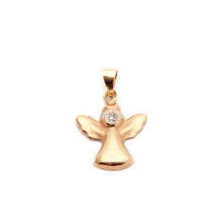 HÄNGE ÄNGEL MED DIAMANT CA: 0,005CT 17x11MM - TILLV. GULDFYNDGRUPPEN