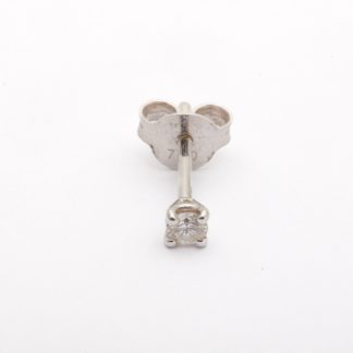 ETT UDDA DIAMANTÖRHÄNGE I VITGULD CA: 0,10CT