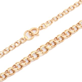 HALSKEDJA BISMARCK 43CM, DOSERAD: 3-5MM - TILLV. SVERIGE