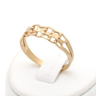 RING X-LÄNK ø 17MM - TILLV. GULDFYND