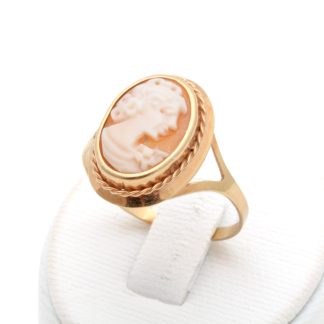 RING MED CAMÉ ø 19MM - TILLV. SVERIGE 1988 - TOTALVIKT: