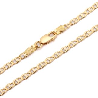 HALSKEDJA 42,5CM, BREDD: 2,2MM - TILLV. SVERIGE