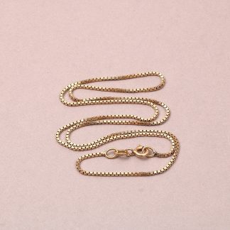 HALSKEDJA VENETIANSK, L 39 CM B 0,1 CM