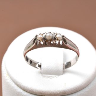 RING M 3 PÄRLOR, TILLV. 1960, 16,5MM
