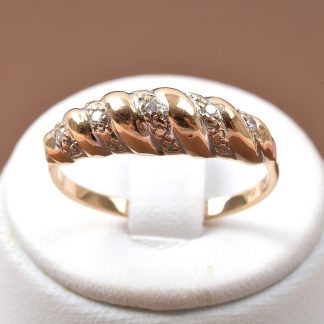 RING MED 5 DIAMANTER, 19,75 MM