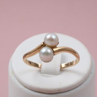 RING MED PÄRLOR, 18,25 MM, SVENSKTILLVERKAD. 1954