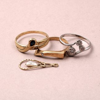 DIV SMYCKEN DEFEKTER OCH SYNTETISKA STENAR TOTALVIKT