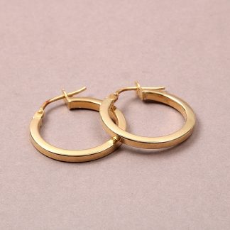 PAR ÖRHÄNGEN HOOPS ø18MM. ITALIENSKA STÄMPLAR