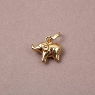 HÄNGE ELEFANT. L.INKL ÖGLAN 0,9CM. TILLV. GULDFYND