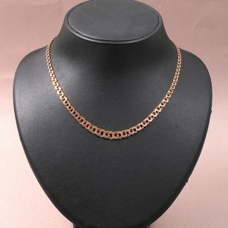 HALSKEDJA DOSERAD BISMARCK MED KISTLÅS. L. 44,5CM B. 4MM-7MM. SVENSKTILLVERKAD