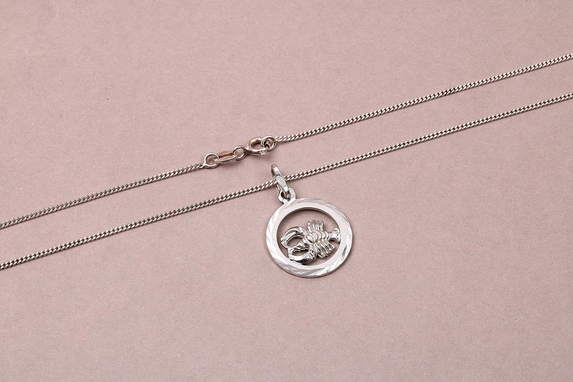 HALSKEDJA PANSAR 45CM MED HÄ NGE SCORPION