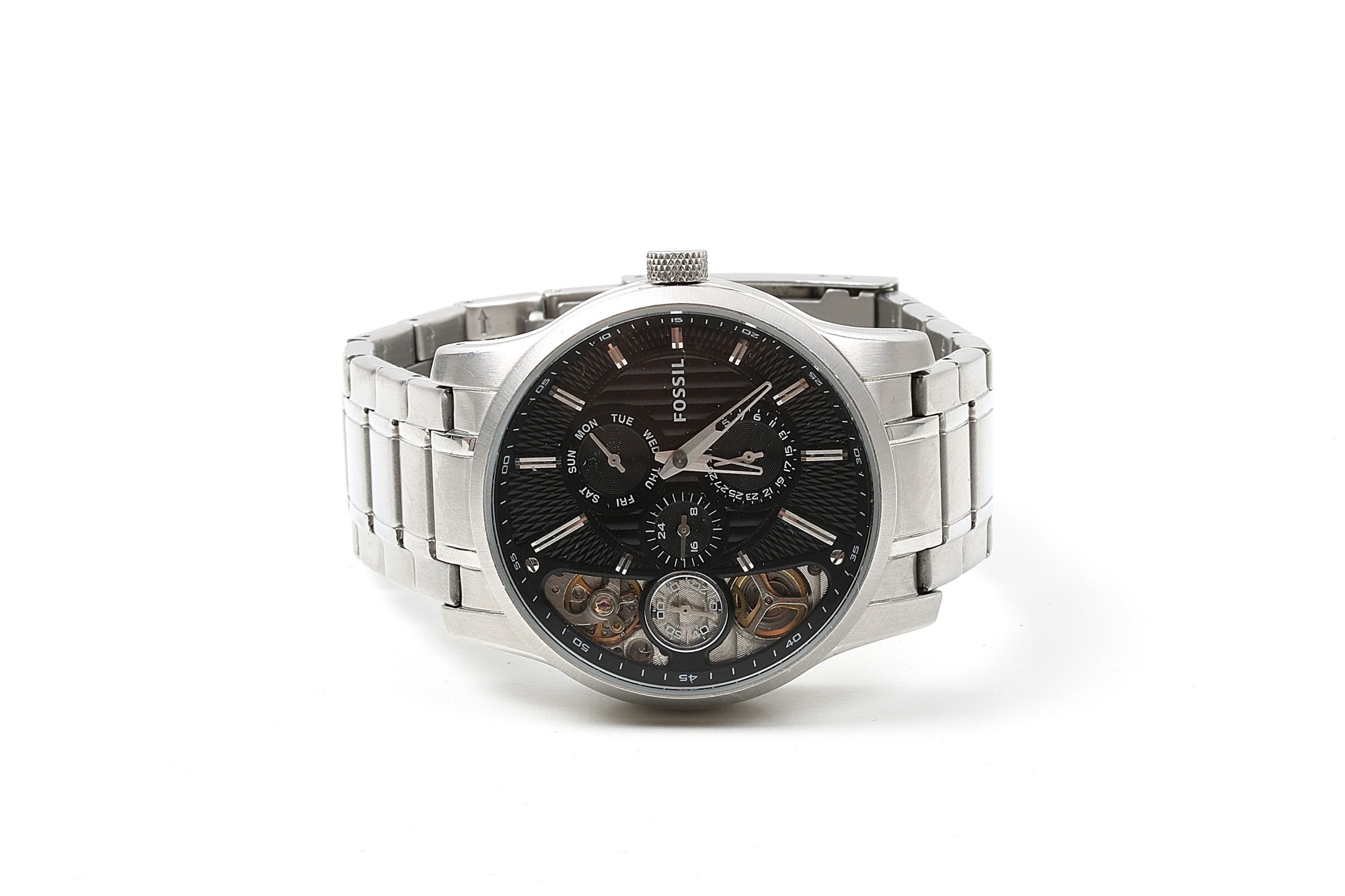 HERRUR FOSSIL TWIST MEKANISK. 42MM I ORIGINAL.KRT. LÄNKBIT MEDFÖLJER