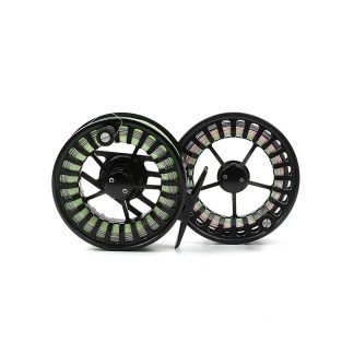 FLUGRULLE MED LINA VISION XLV 56 REEL BLACK NYPRIS 2499KR  MED X-TRA SPOLE MED LINA I KART
