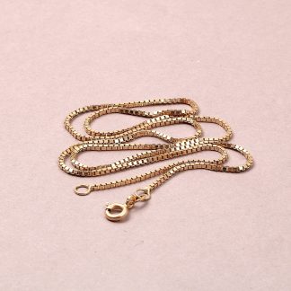 HALSKEDJA VENETIANSK 42CM B. 1MM. TILLV. GULDFYND