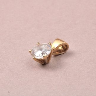 HÄNGE MED SYNTETISK STEN. L. 1,4CM. TOTALVIKT