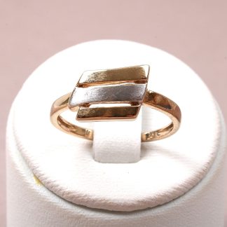 RING RÖTT&VITT GULD. 17MM.