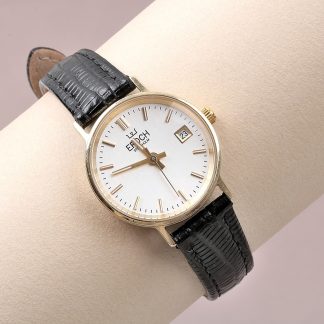 DAMUR EPOCH STOCKHOLM QUARTZ. 24MM. 14K I BOETT