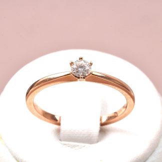RING MED DIAMANT 0,15CT, TW. SI 17MM. ROME TILLV. GULDFYND REK NYPRIS 10998KR