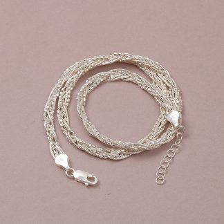 HALSSMYCKE I SILVER, GHA, L KAN LÅSAS VID 42,5 - 45 CM