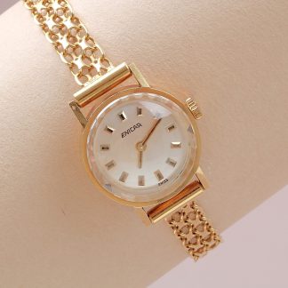 DAMUR ENICAR MEKANISK 18K I UR/LÄNK TOT.VIKT 17,4G