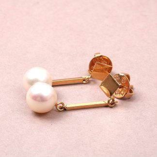 PAR ÖRHÄNGEN PÄRLOR 2,5 CM