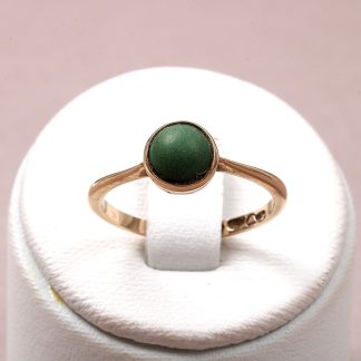 RING MED GRÖN STEN 16 MM