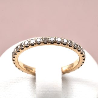 RING MED DIAMANTER, ETERNITY, TILLV. GULDFYND 17 MM