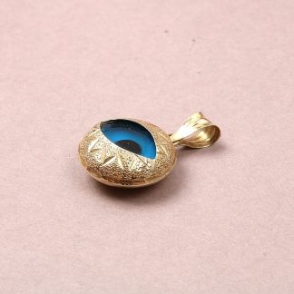 HÄNGE NAZAR AMULETT, BESKYDDANDE ÖGAT, NGA SMÅ BUCKLOR PÅ BAKSIDAN, L 2 CM. TOALVIKT