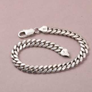 ARMLÄNK PANSAR I SILVER, L 20,5 CM B 0,7 CM