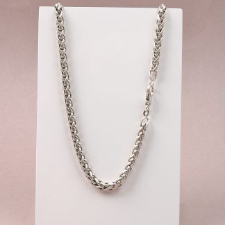 HALSKEDJA VETELÄNK I SILVER, L 45,5 CM B 0,5 CM