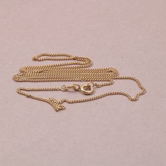 HALSKEDJA PANSAR, L 49 CM B 1 MM. TILLV. GULDFYND