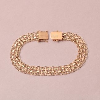 ARMLÄNK X-LÄNK MED STAV, L 18,5 CM B 1 CM. SVENSKTILLVERKAD 1989