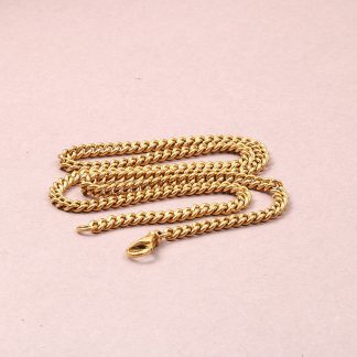 HALSKEDJA PANSAR EJ STÄMPLAT SÄLJS SOM DEFEKT SMYCKE , L 45,5 CM B 4 MM