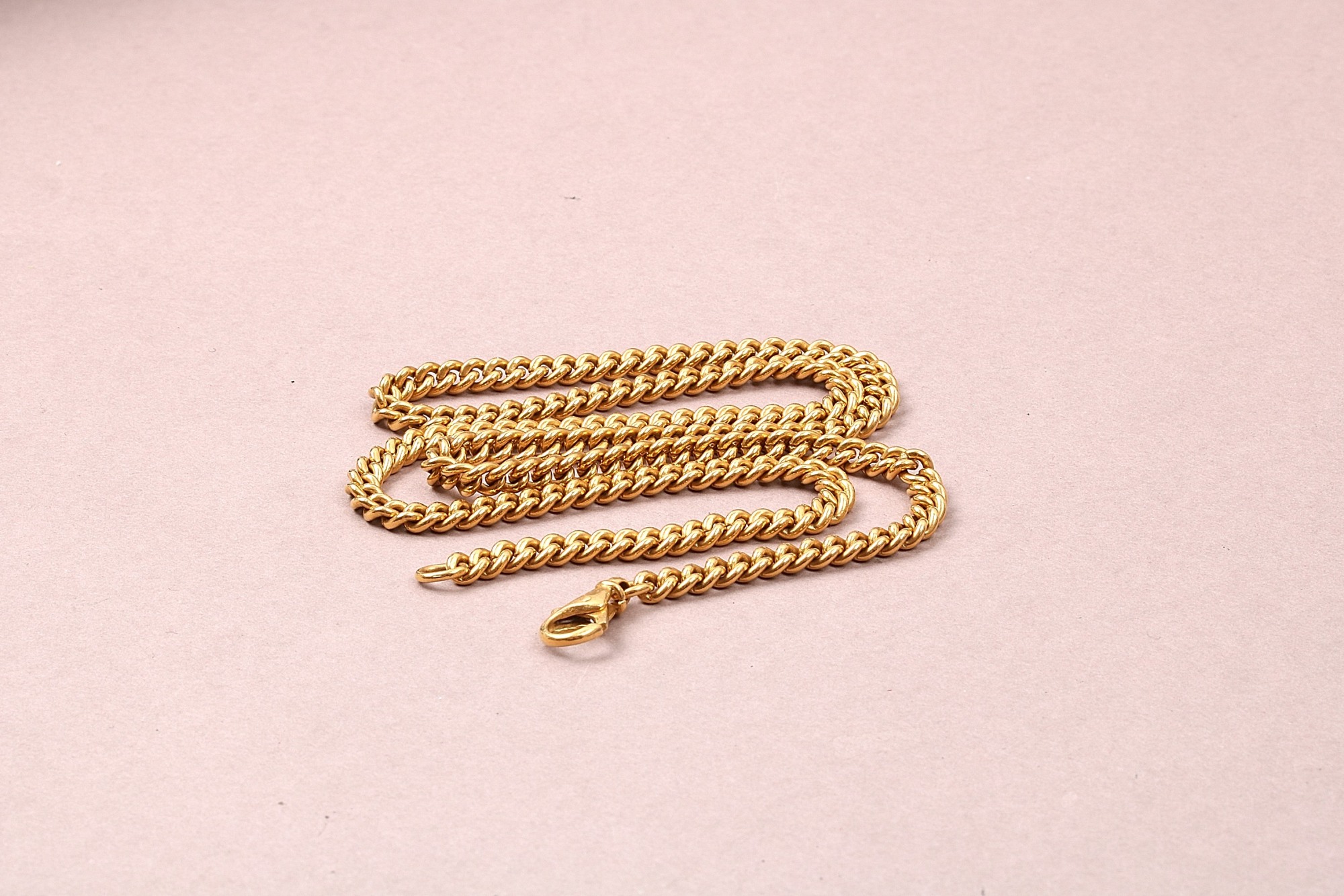 HALSKEDJA PANSAR EJ STÄMPLAT SÄLJS SOM DEFEKT SMYCKE , L 45,5 CM B 4 MM