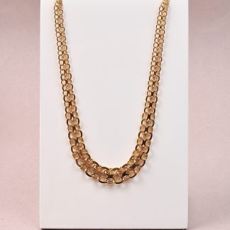 HALSKEDJA XLÄNK DOSERAD, L 42,5 CM B 0,5 - 1 CM. SVENSKTILLVERKAD 1970