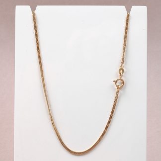 HALSKEDJA PANSAR L 45,5CM, B 2MM, TILLV. BALESTRA, "SVENSK-KATTFOT"