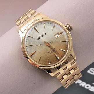 HERRUR SEIKO PRESAGE SRPK46J1 KVITTO KLOCKMASTER HANSSON FRÖLUNDA TORG 2024-04-12. 7498KR