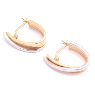 PAR ÖRHÄNGEN 1,9CM (RÖTT & VITT GULD) TILLV. GULDFYND