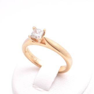 RING M PRINSESS-SLIPAD DIAMANT 0,50CT WESSELTON Si, 17MM, TILLV. GULDFYND