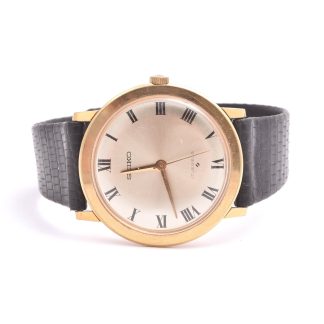 HERRUR SEIKO MEKANISK 33MM, MODELL: 66-7090 ASGP, TILLV. CA 1970 (SMÅREPOR PÅ GLAS & METALL)